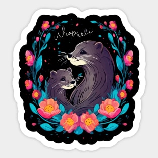 Otter Mothers Day Sticker